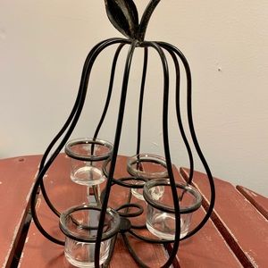 Wire Pumpkin Volitive Candle Holder